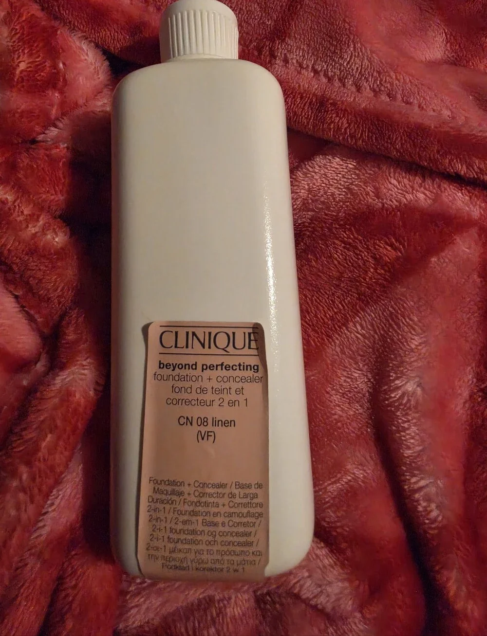 Clinique Beyond Perfecting CN 08 Linen Jumbo 6.7 oz Foundation Concealer